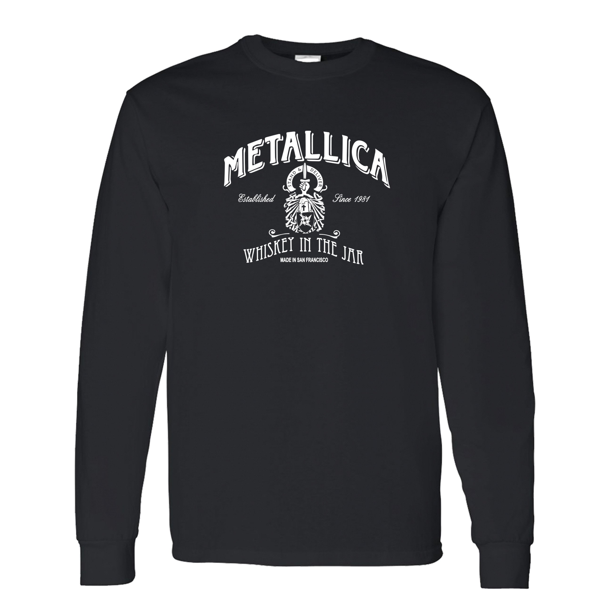 METALLICA WHISKEY IN THE  JAR Men’s Long Sleeve T-shirt