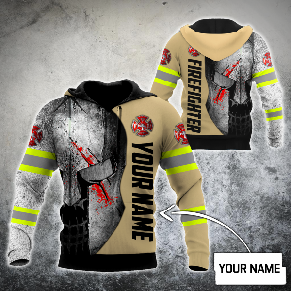 Customize Name Firefighter 3D All Over Printed Hoodie Shirts For Men And Women Mh08122004