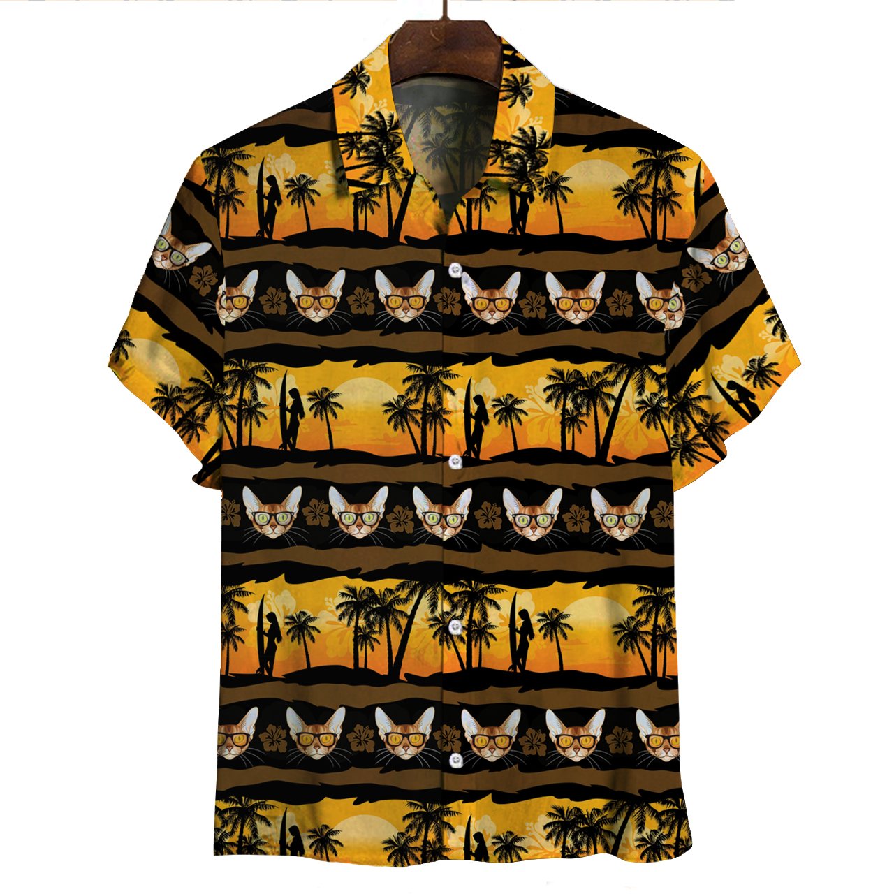 Aloha Hawaii Abyssinian Cat Shirt Ha99063