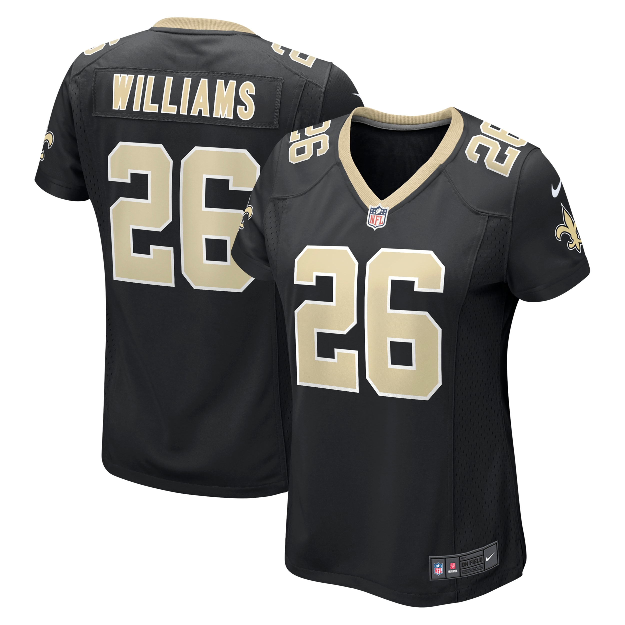 Women’s New Orleans Saints P.J. Williams Black Game Jersey