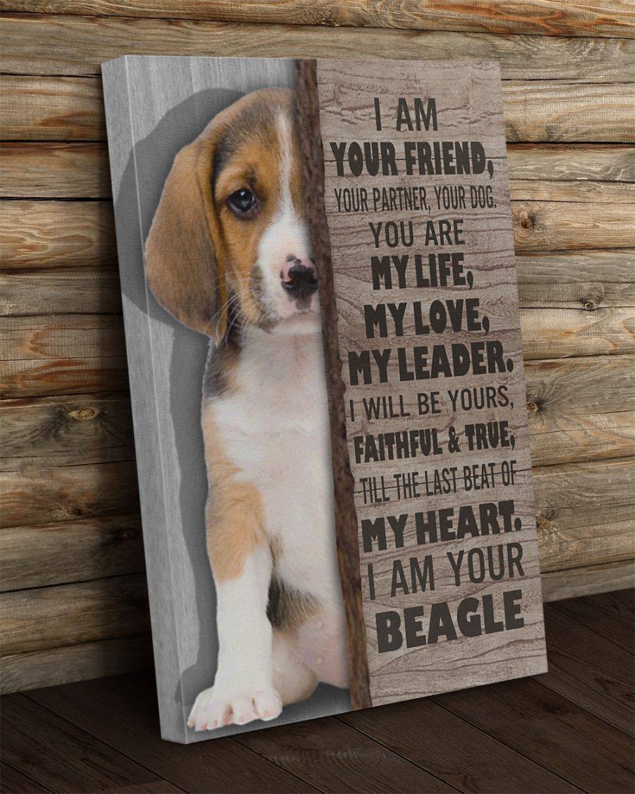 Beagle Your Friend Canvas Gift for Friend Birthday Gift Warm Home Decor Wall Art Visual Art