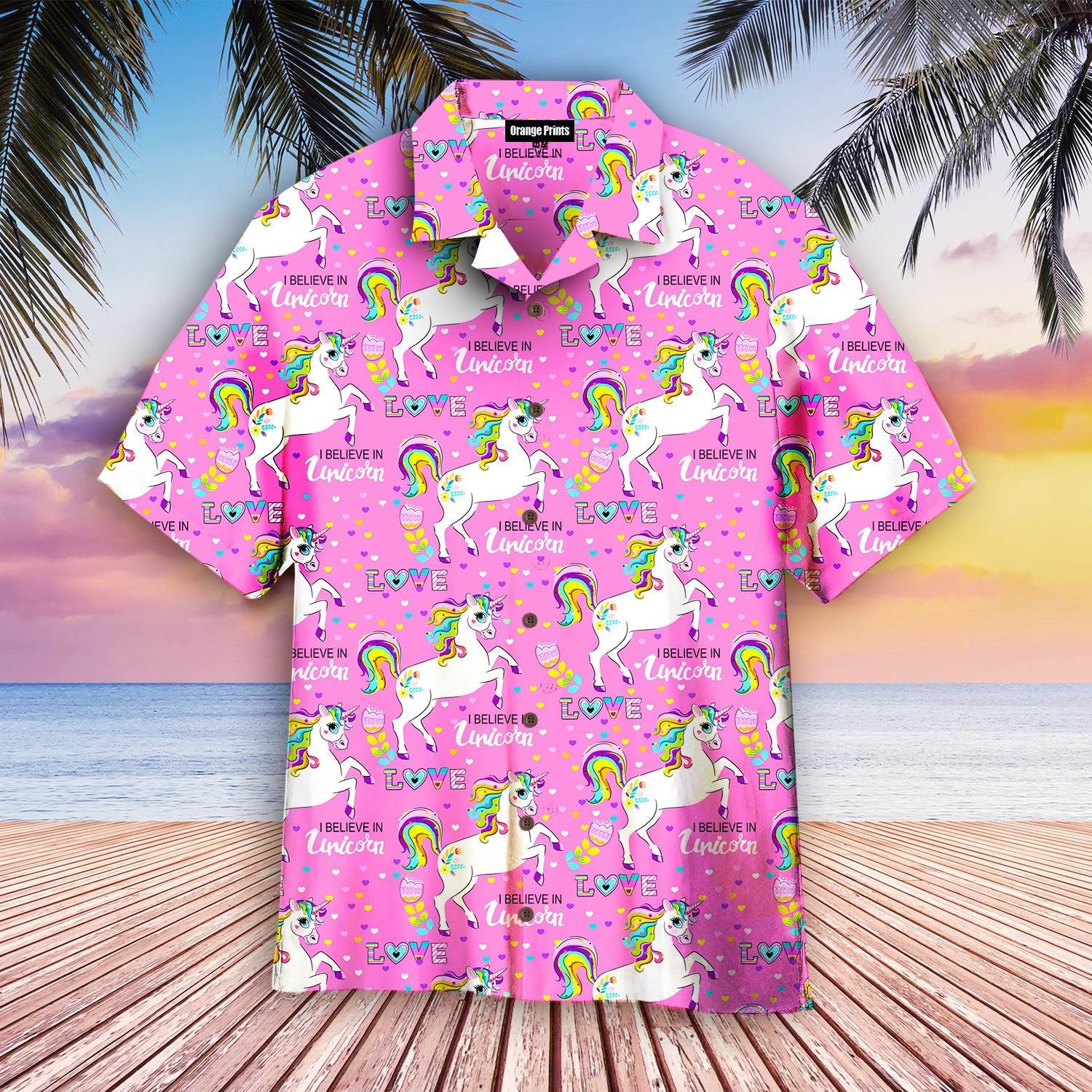 Pink Unicorn I Believe In Aloha Hawaii Shirts For Men Women Ha98758