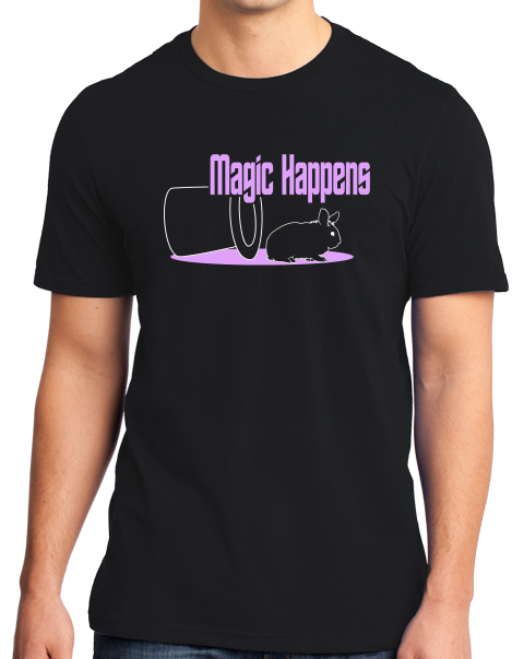 Magic Happens – Magician Illusionist Funny Rabbit White T-Shirt