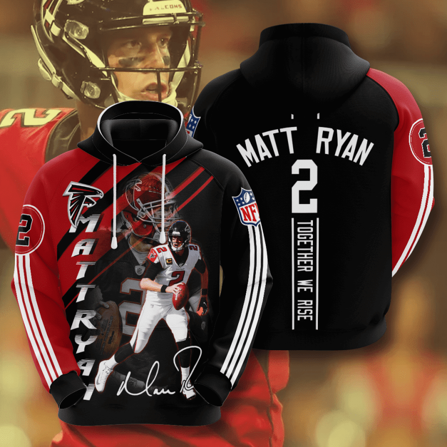 Atlanta Falcons Matt Ryan 84 Unisex 3D Hoodie Gift For Fans