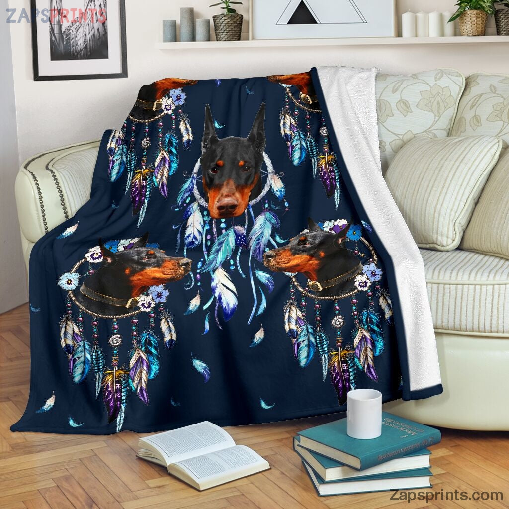 Doberman Pinscher Dream Catcher Blanket – Cool Gift Ideas