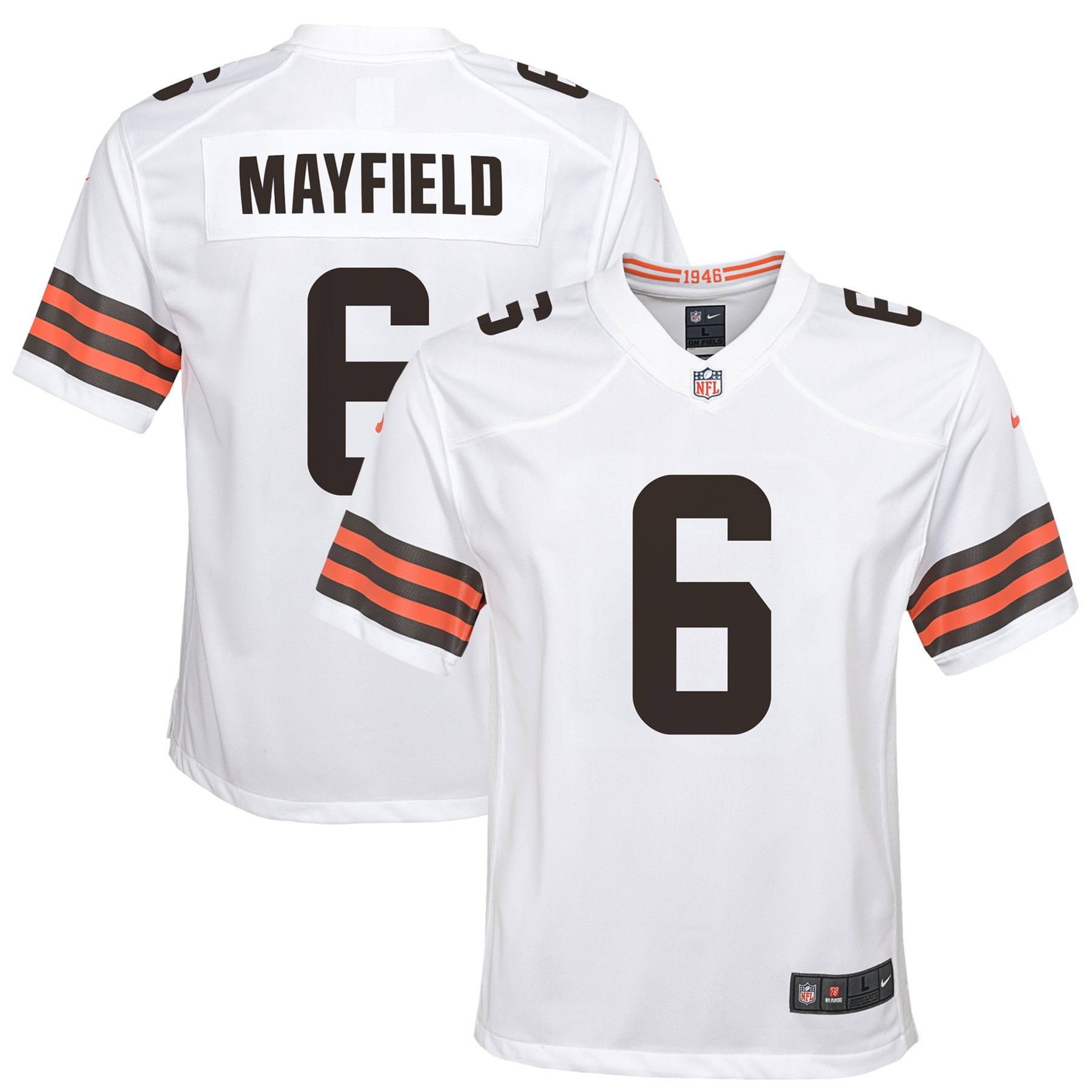 Baker Mayfield Cleveland Browns Game Jersey – White NFL