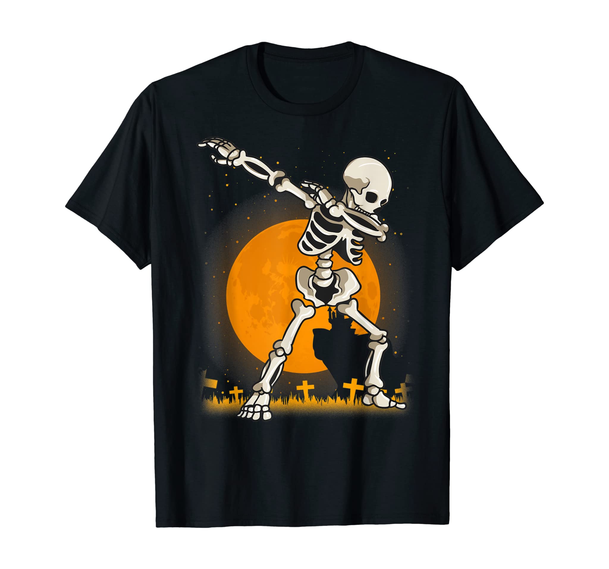 Halloween Shirts For Boys Kids Dabbing Skeleton Costume Dab T-Shirt