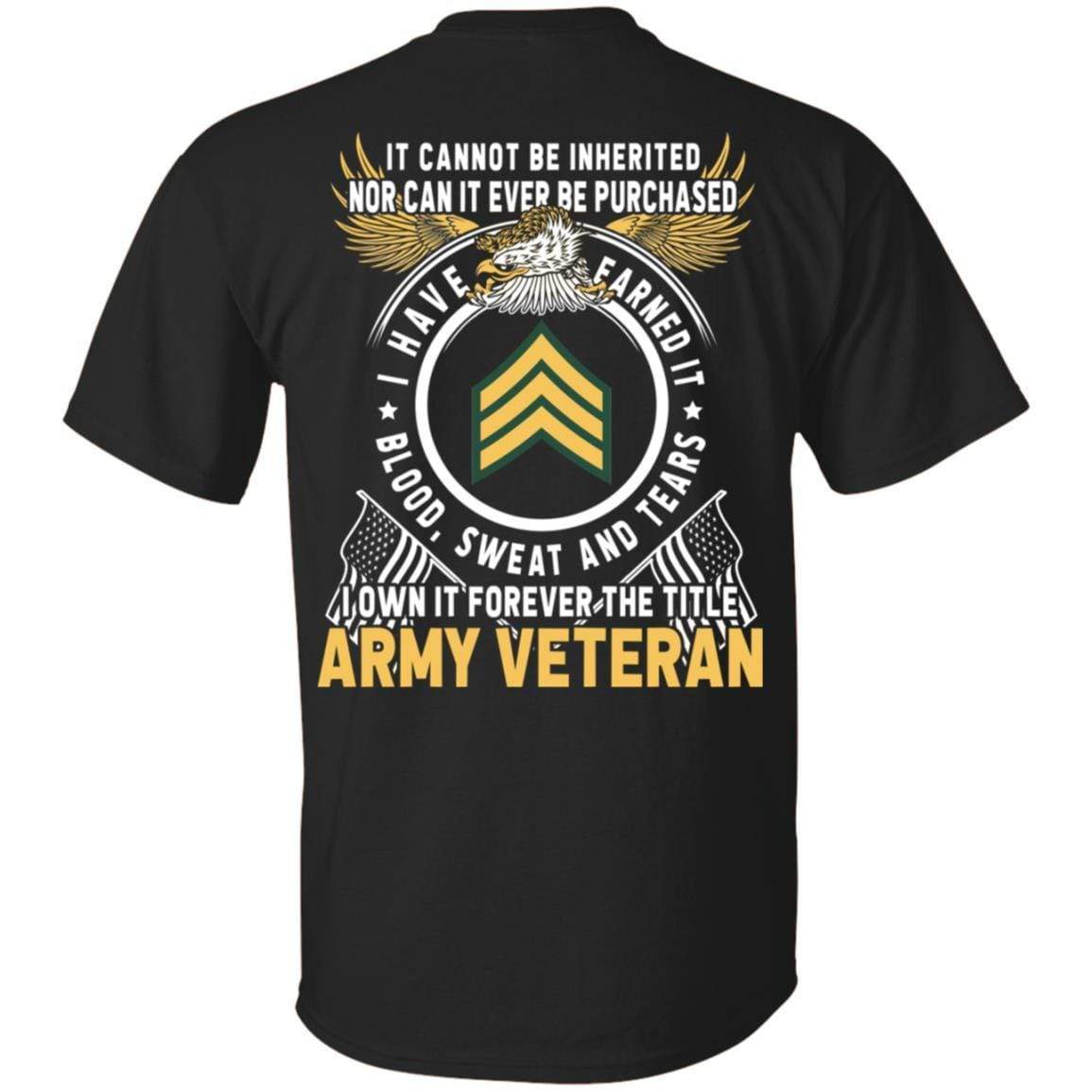 US Army E-5 Sergeant E5 SGT Noncommissioned Officer Ranks T-Shirt For ...