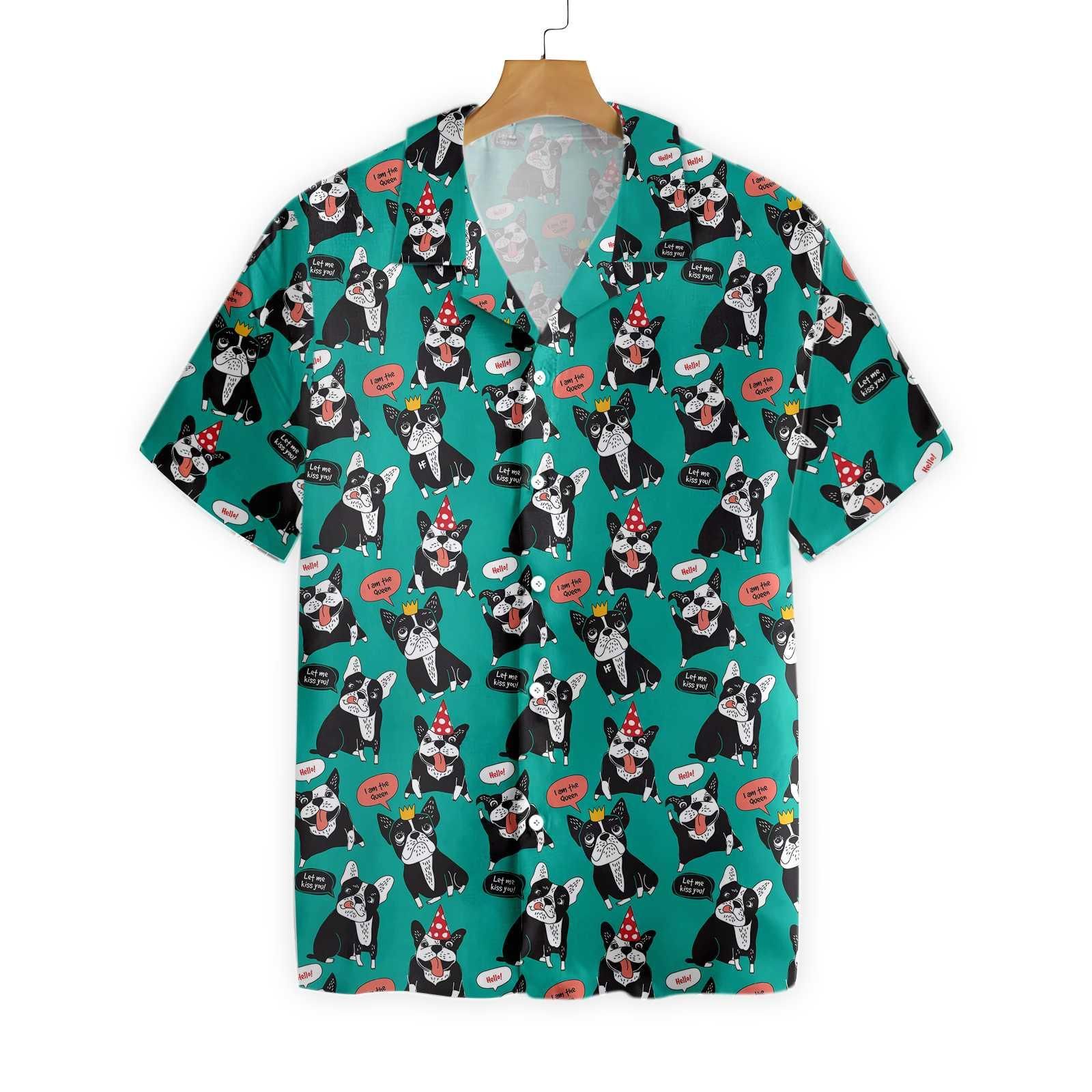 Dog French Bulldog Happy Animals Hawaii Shirt Ha9482