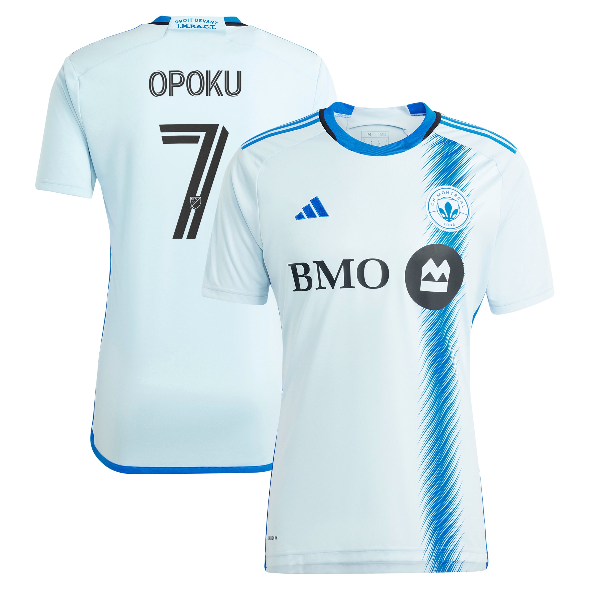 Kwadwo Opoku CF Montreal 2024 La Main Replica Player Jersey  Light Blue