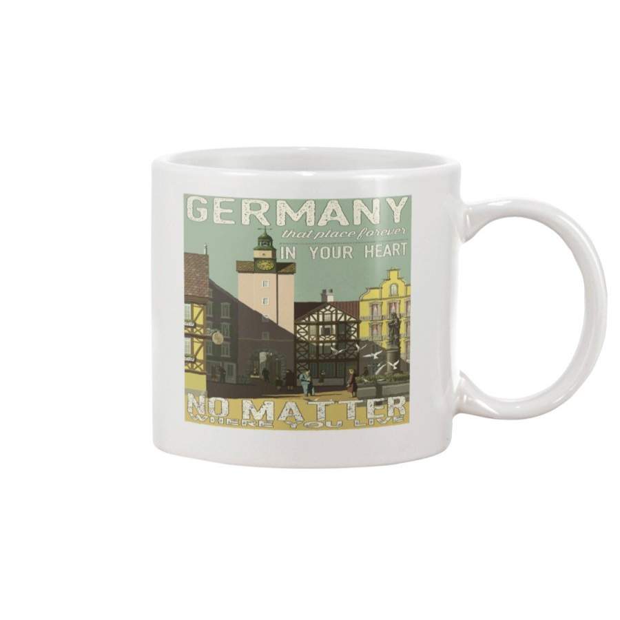 German In Your Heart Vintage Mug