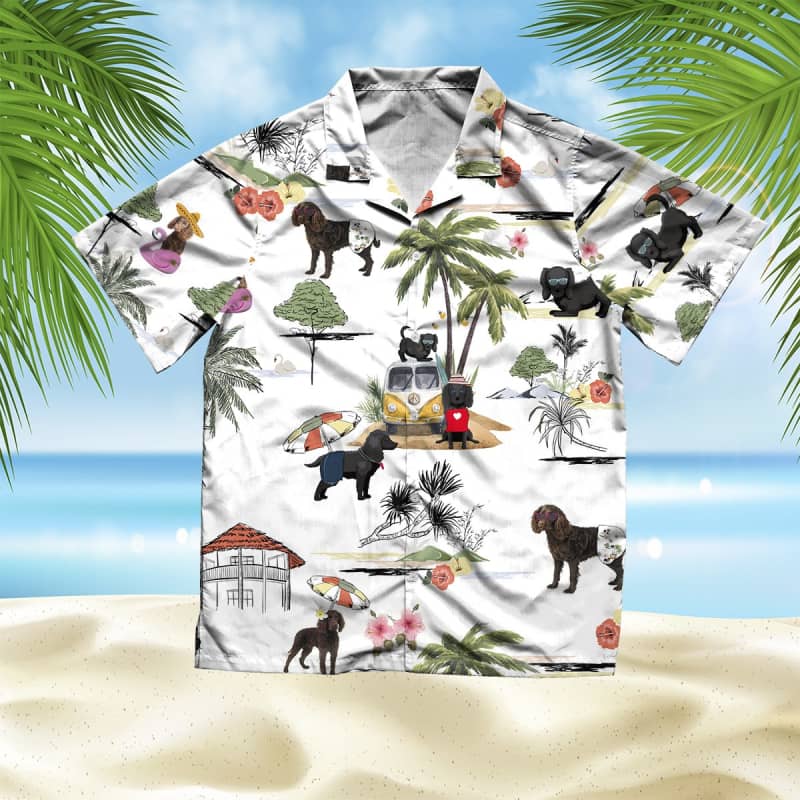 Unisex American Water Spaniel Beach Hawaiian Shirt