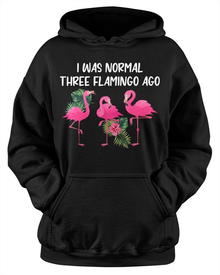 I Was Normal Three Flamingo Ago Gift Standard Hoodie