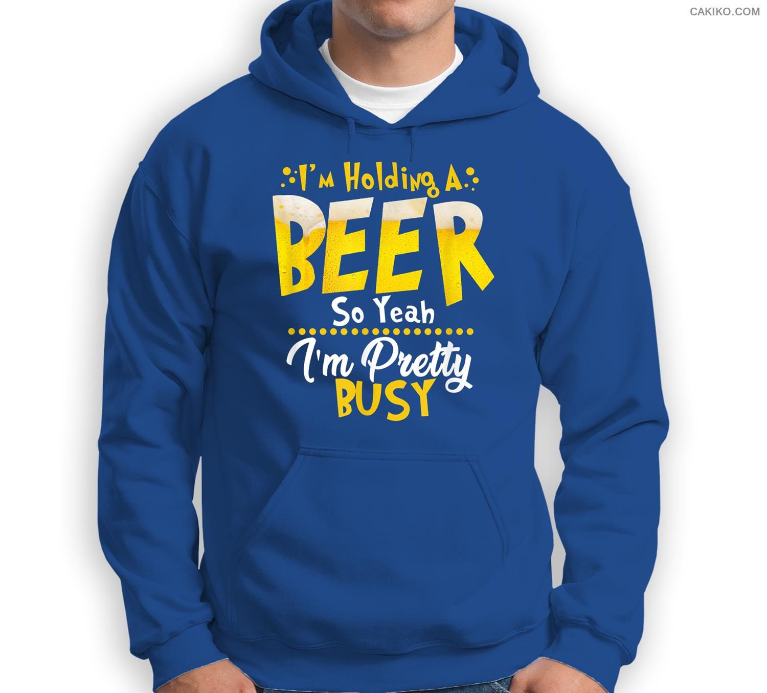I’M Holding A Beer So Yeah I’M Pretty Busy Funny Beer Day Sweatshirt & Hoodie