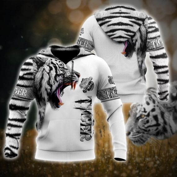 Tiger Gift White Tiger Hoodie Nhd