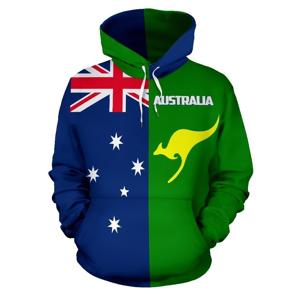 New Australia Hoodie Kangaroo New Zealand Flag