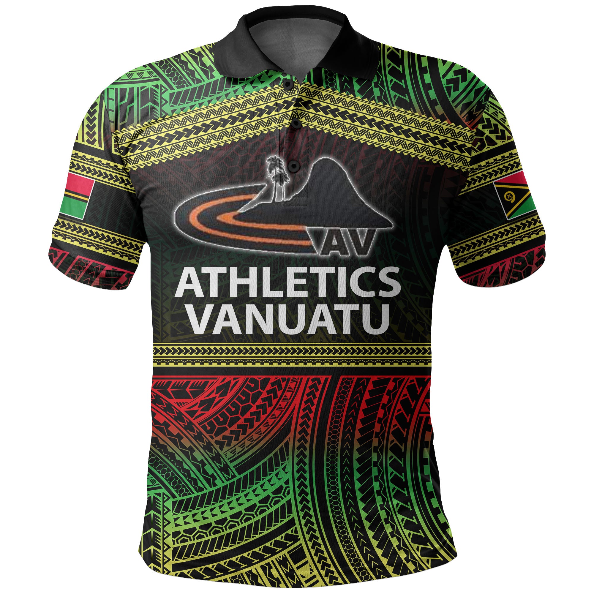 (Custom Personalised) Athletics Vanuatu Polo Shirt Of Vanuatu Polynesian Patterns Lt6
