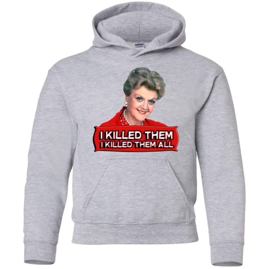 AGR Angela Lansbury (Jessica Fletcher) Murder she wrote confession I killed them all Youth Pullover Hoodie