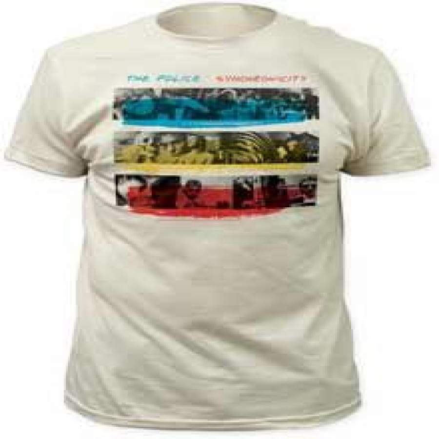 The Police Synchronicity Vintage White Fitted t-shirt