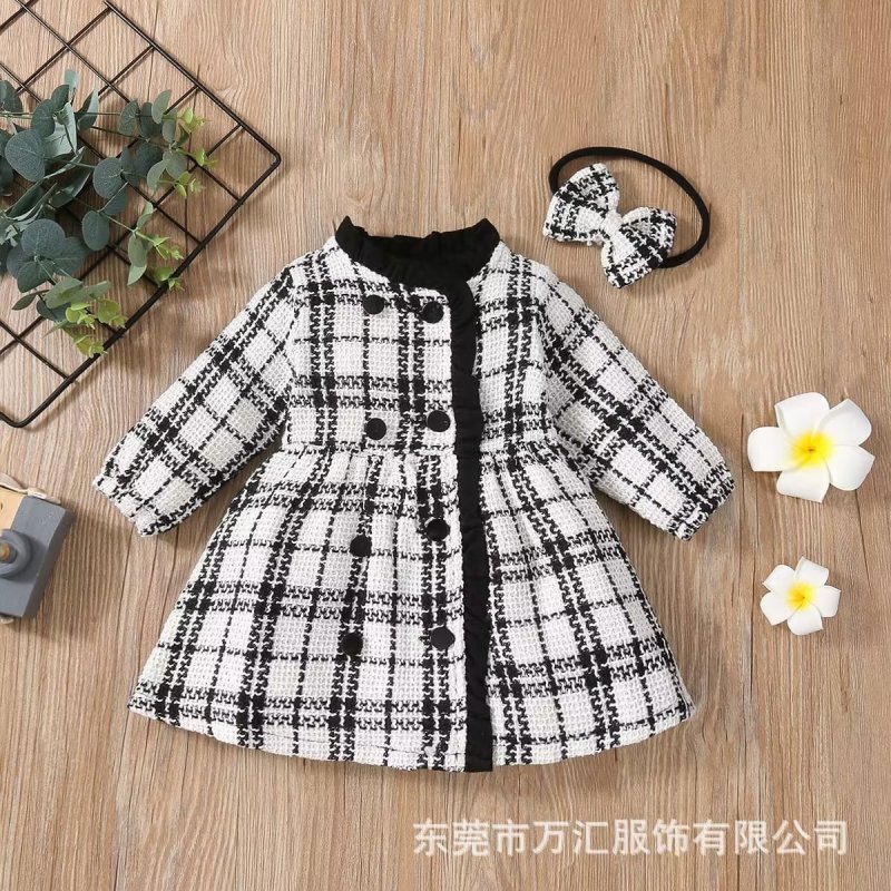 Vestidos Christmas Dress for New Year Plaid 2022 Girl Evening Long Sleeve DressesElegant Formal Clothes Spring Autumn alx