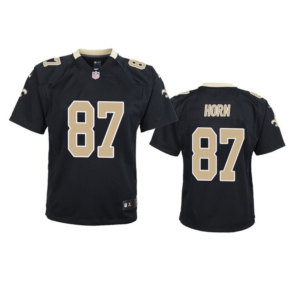 New Orleans Saints Joe Horn Game Black Youth Jersey