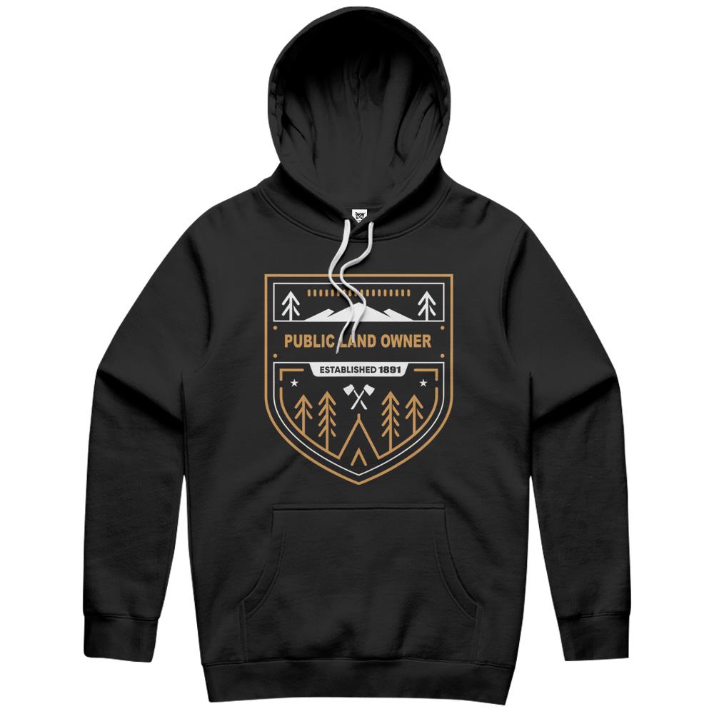 Public Land Owner Camping Overland Nature Hoodie