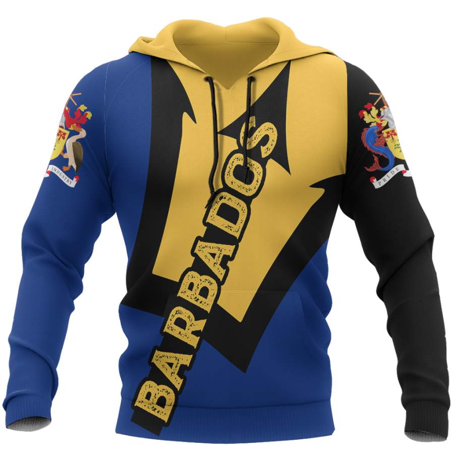 Barbados Trident Zip Hoodie