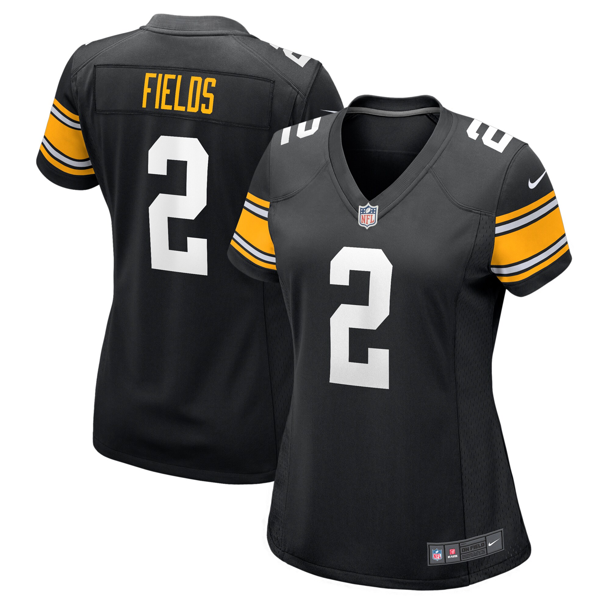 Justin Fields Pittsburgh Steelers Women's  Alternate Game Jersey  Black