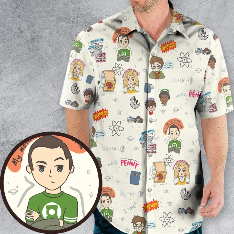 The Big Bang Theory Doodles Hawaiian Shirt