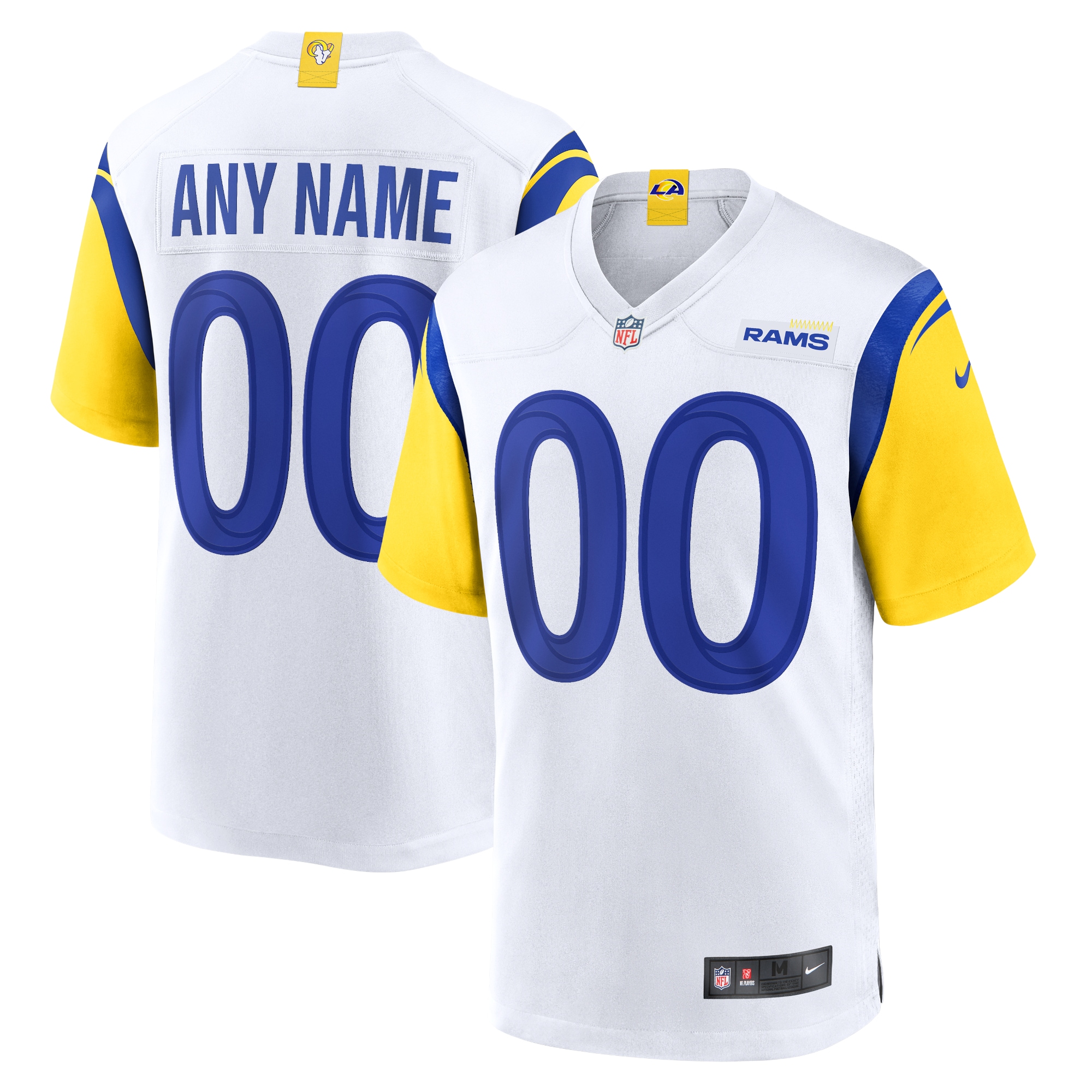 Los Angeles Rams Alternate Custom Jersey – White