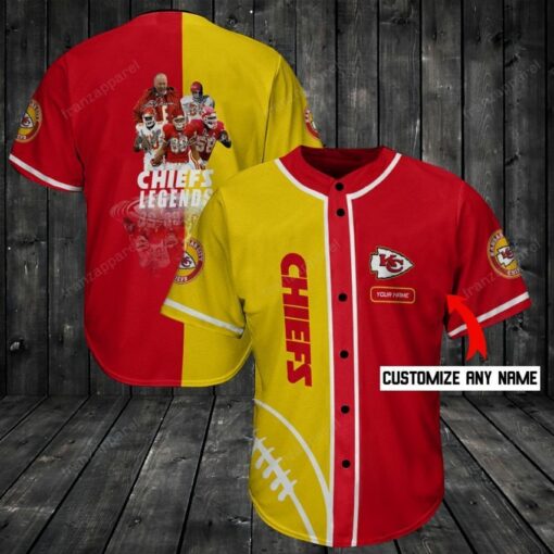 Kansas City Chiefs 3 Baseball Jersey Shirt