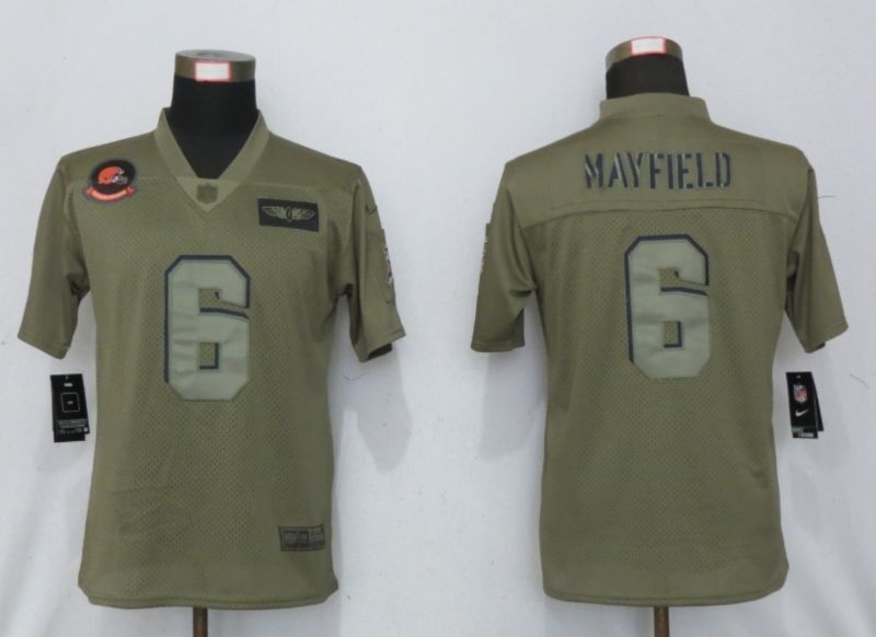 Cleveland Browns Baker Mayfield #6 NFL 2020 Moss Green Jersey