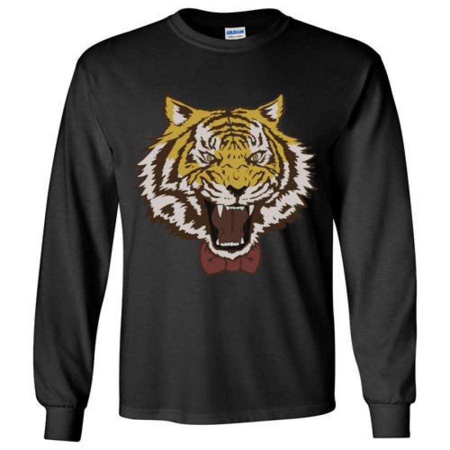 Yuri Plisetsky Tiger with bowtie as shown in show , Gildan Long Sleeve T-Shirt