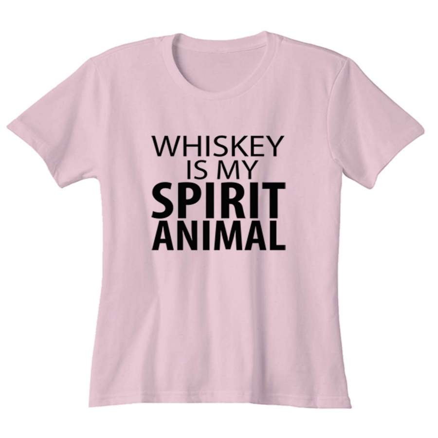 Whiskey Is My Spirit Animal Funny Woman’s T-Shirt