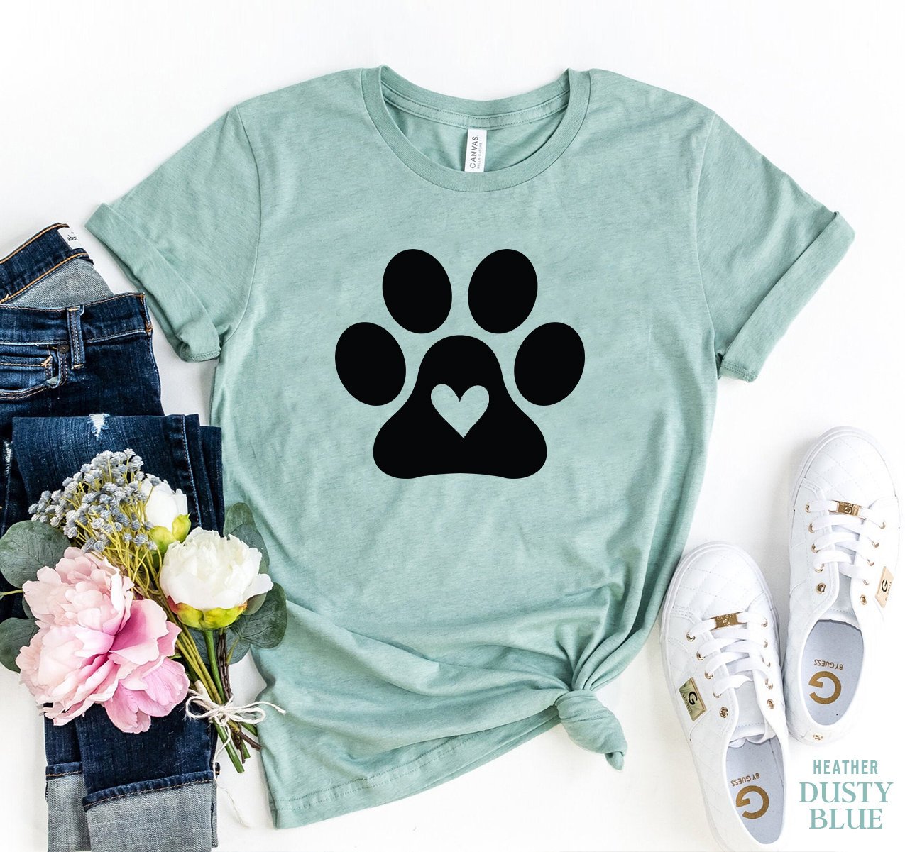 Paw T-Shirt, Paw Print Shirt, Pet Tee, Dog Shirt, Dog Lover T Shirt, Cute Shirts For Women, Dog Mom Shirt, Cute Dog Shirt, Dog Owners Gifts