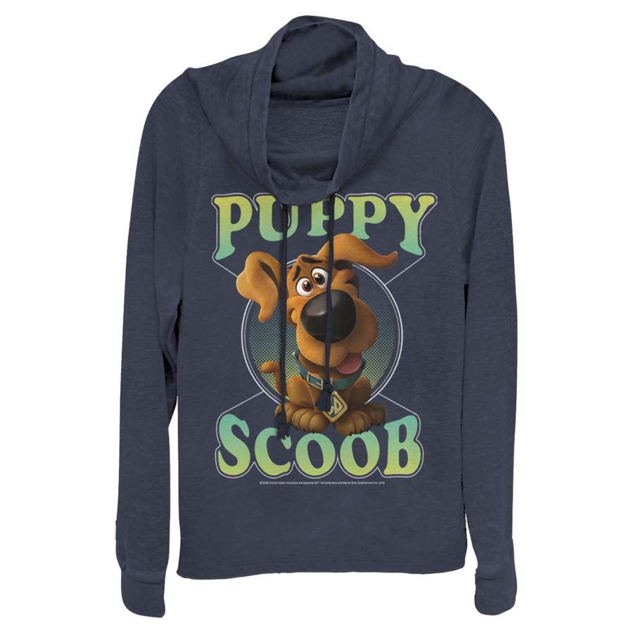 Scooby Doo Junior’s Puppy Circle  Cowl Neck Sweatshirt