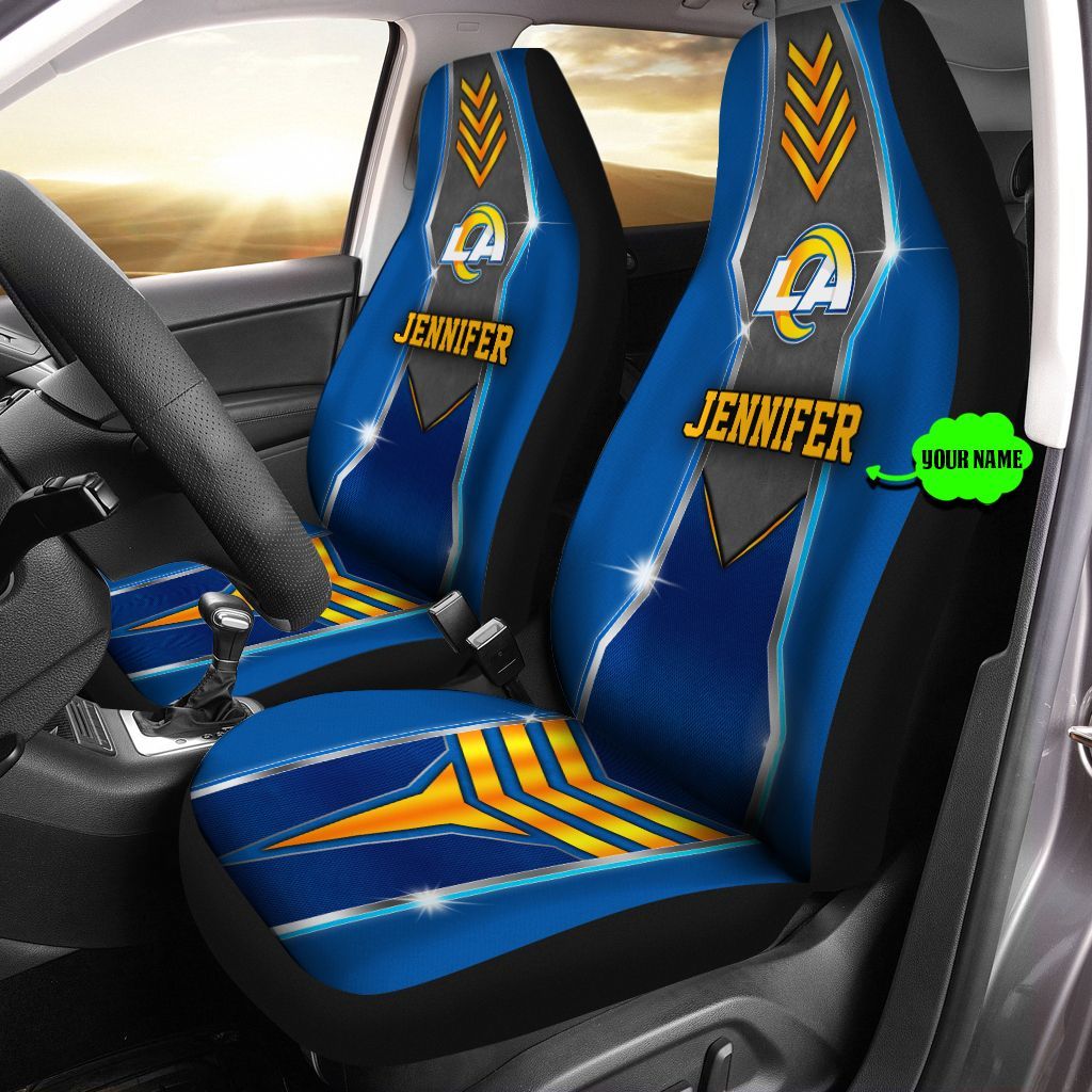 Personalized NNA2906019 Los Angeles Rams Car Seat Covers