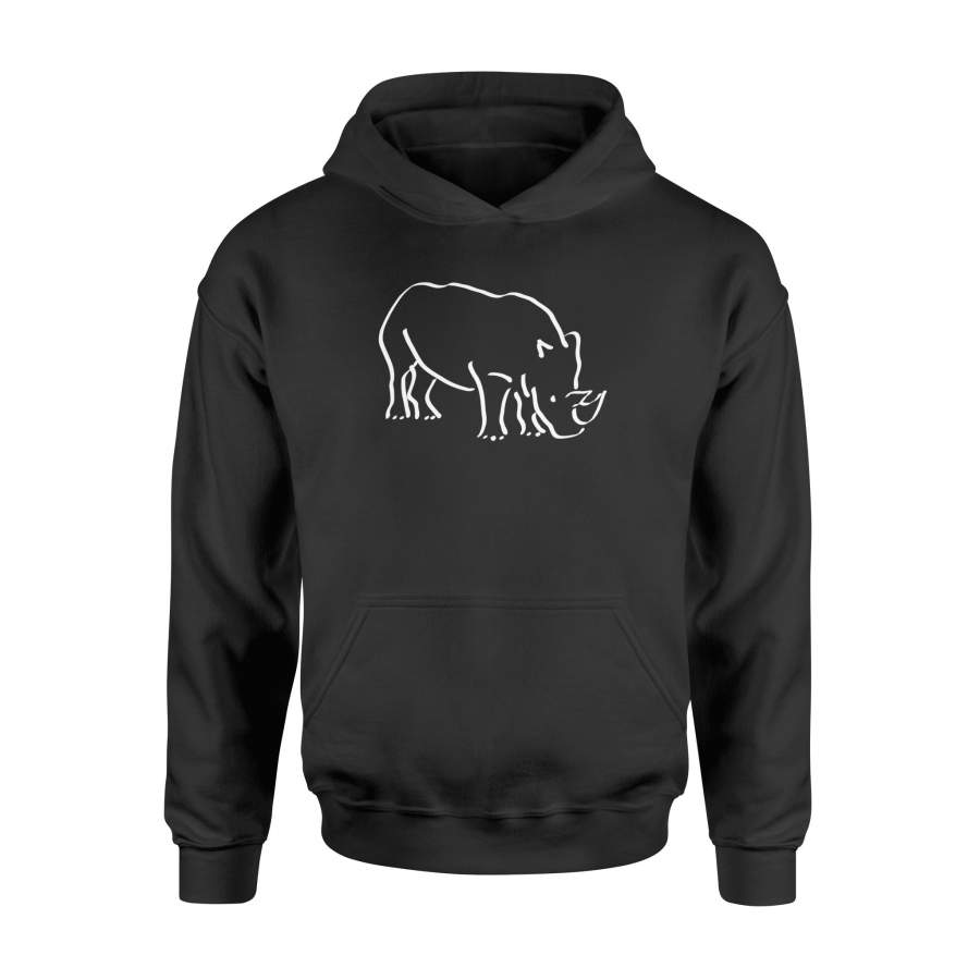 Rhino Rhinoceros Safari Animal – Standard Hoodie