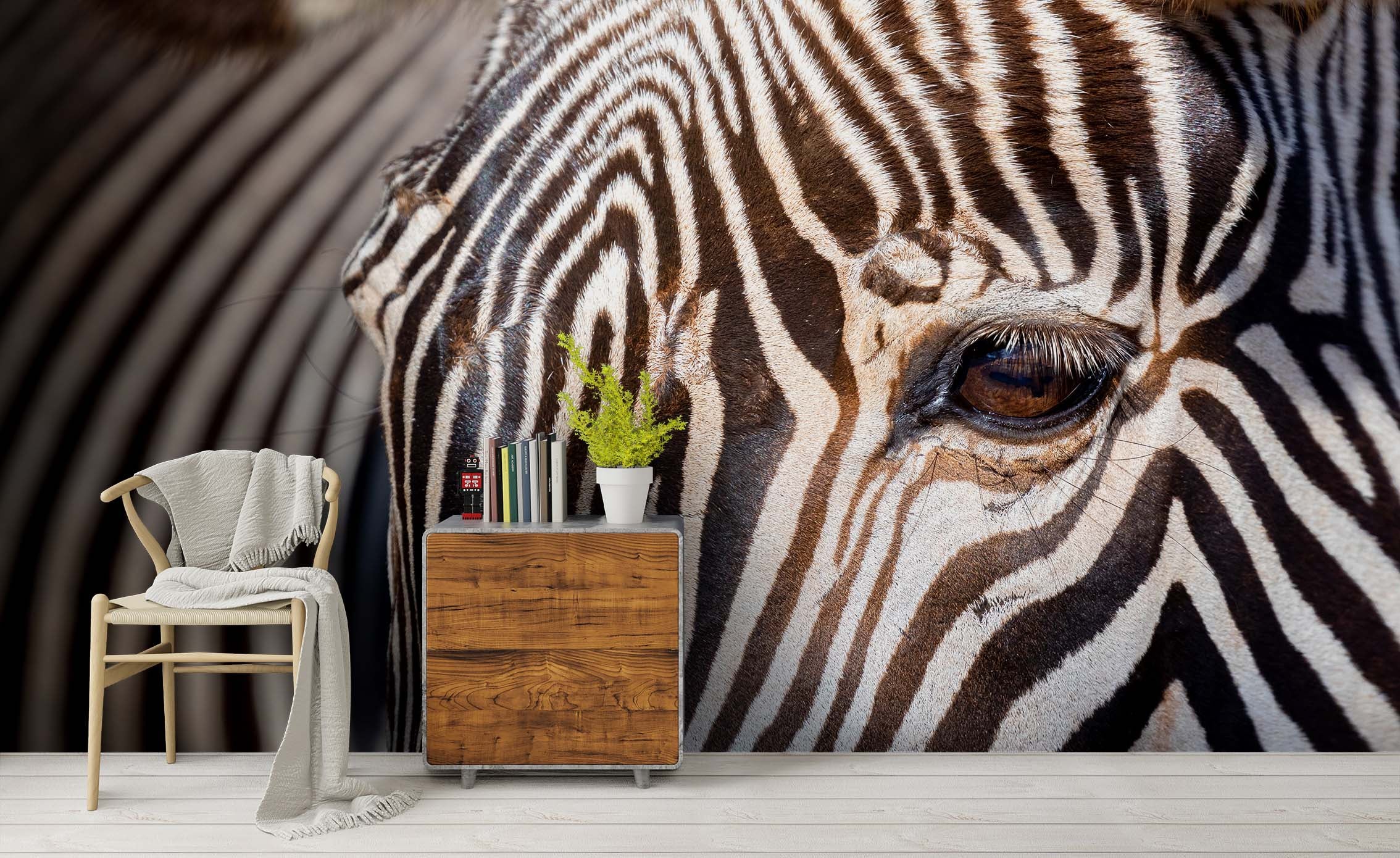 3D Animal Zebra Pattern Wall Mural Wallpaper 112 Lqh