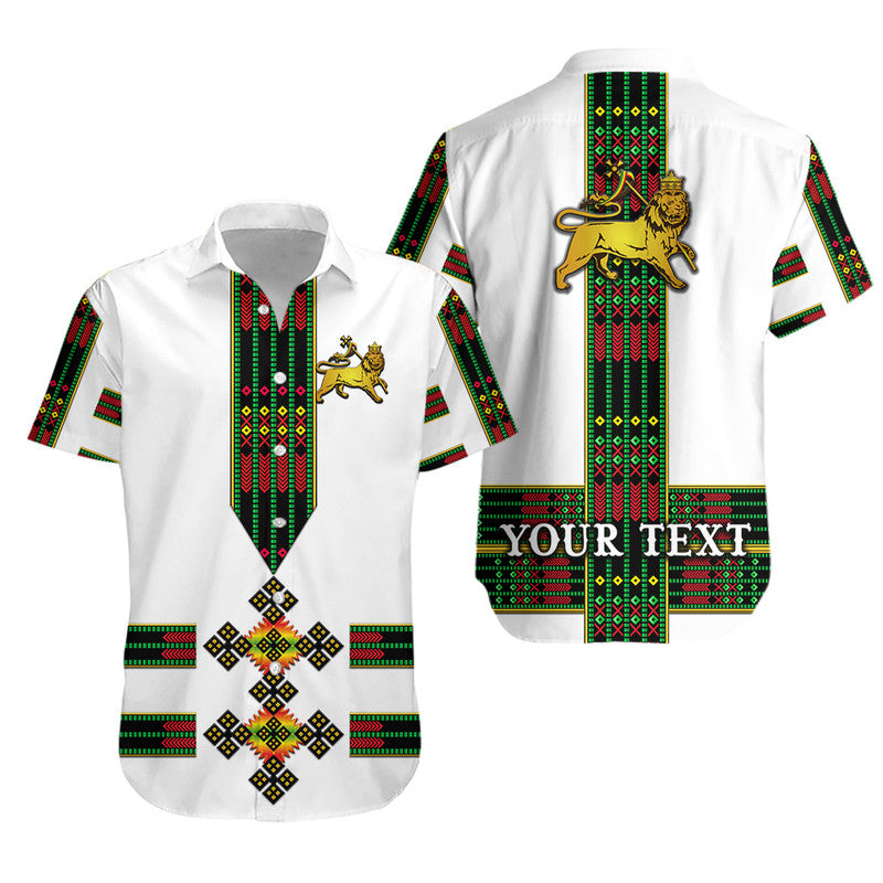 (Custom Personalised) Ethiopia Hawaiian Shirt Ethiopian Lion Of Judah Tibeb Vibes No.1 Ver – Flag Style Lt8