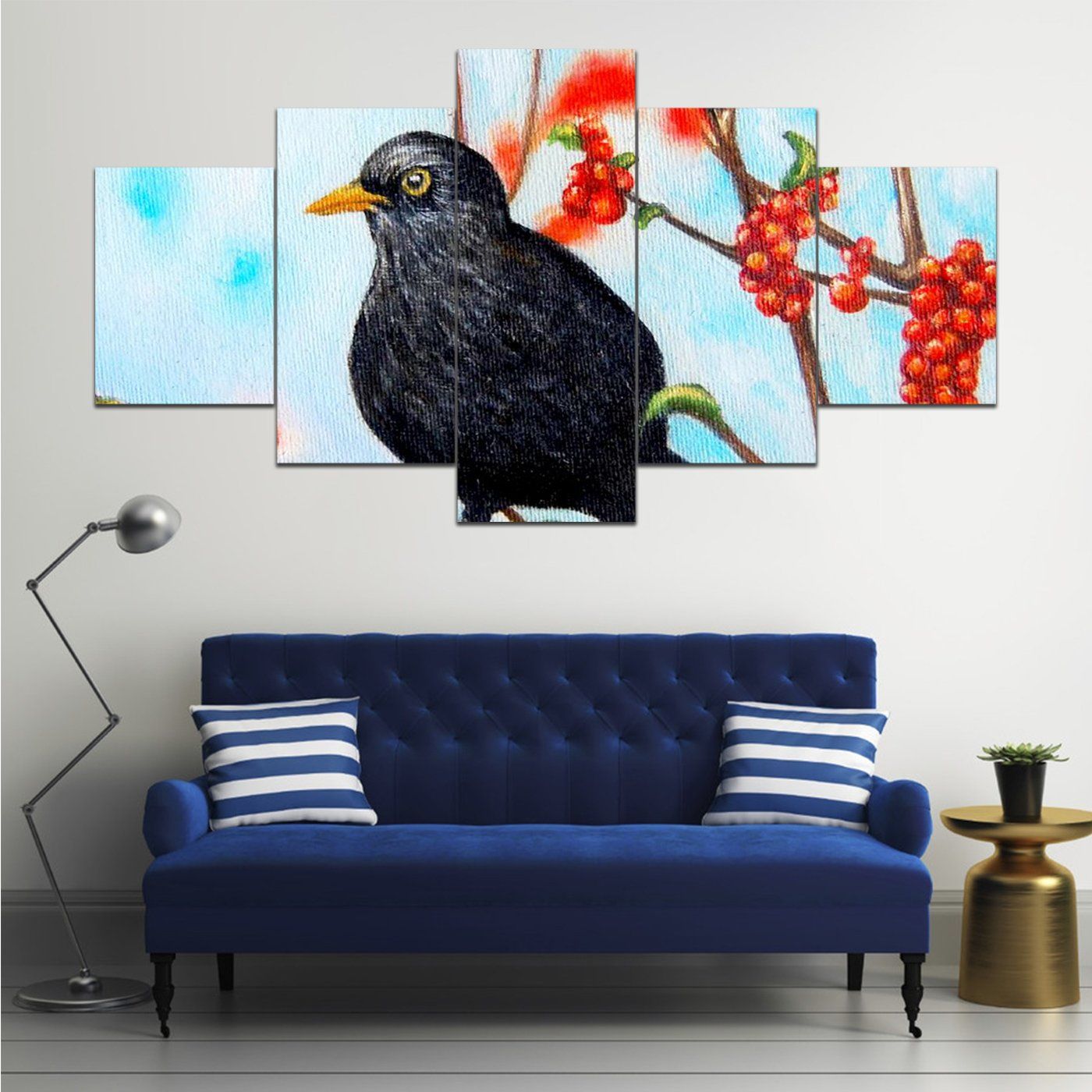 Birdie 1 5 Panel Canvas Art Wall Decor Home Decor