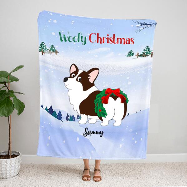 Personalized Corgi Blankets – Best Christmas Gifts For Dog Lovers – Up To 4 Dogs