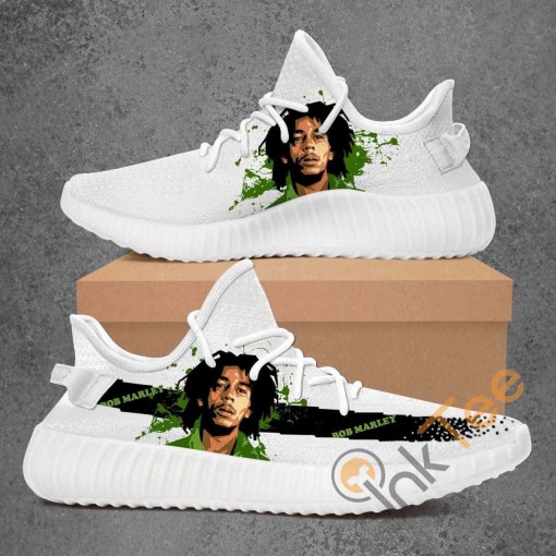 Bob Marley Custom Shoes Personalized Name Yeezy Sneakers