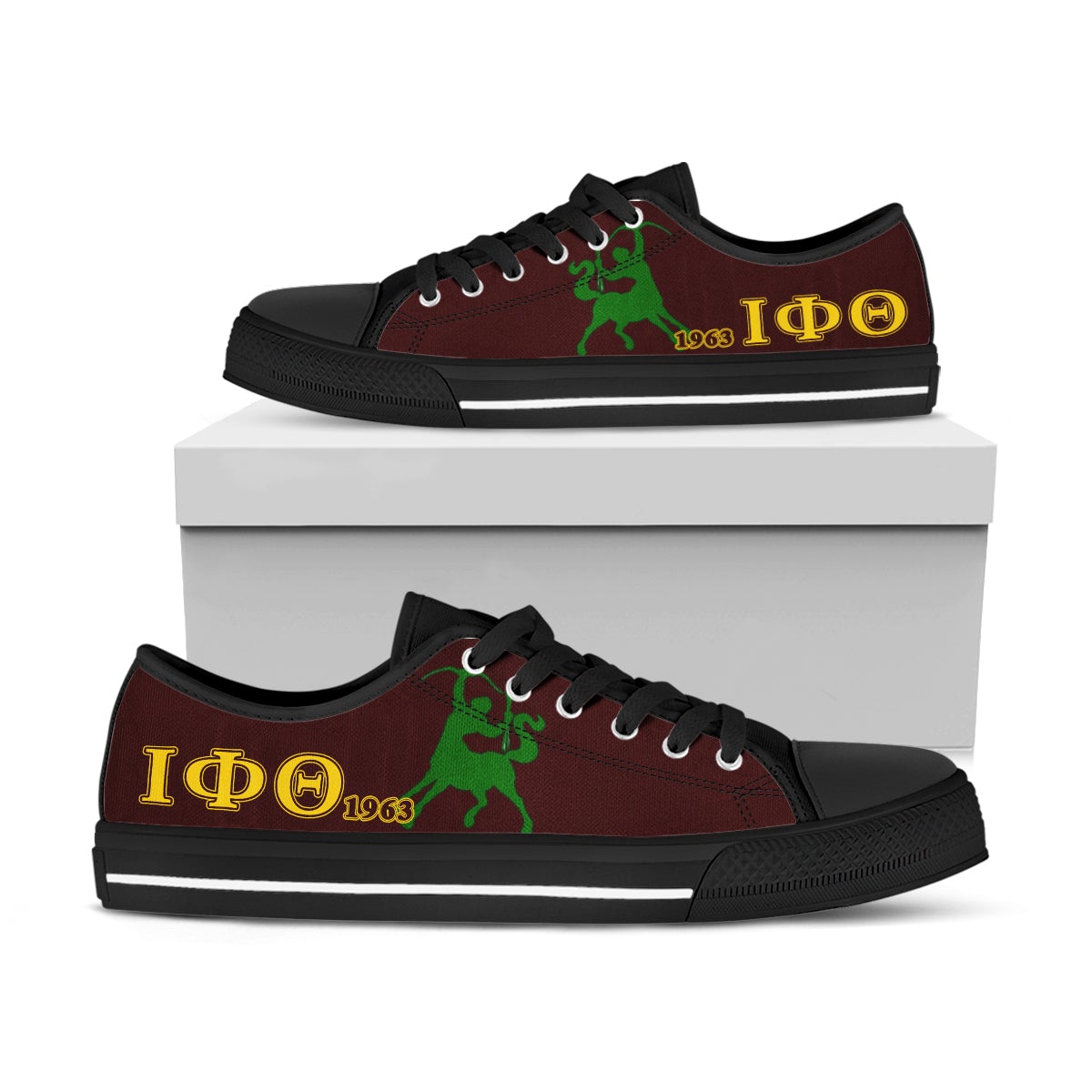 Wonder Print Footwear – Iota Phi Theta Simple Low Top Shoe Lt10