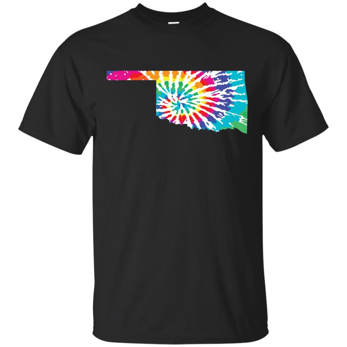 Tie Dye Oklahoma Shirt Tie Dyed Print State Shape Tee