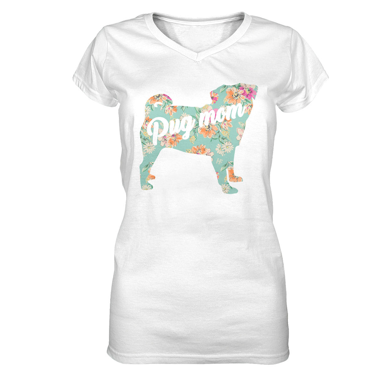 Pug Lovers Shirt 05 Ez01 1009 Women V-Neck T-Shirt