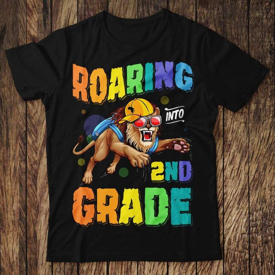 Roaring 2nd Grade Kid T-shirt