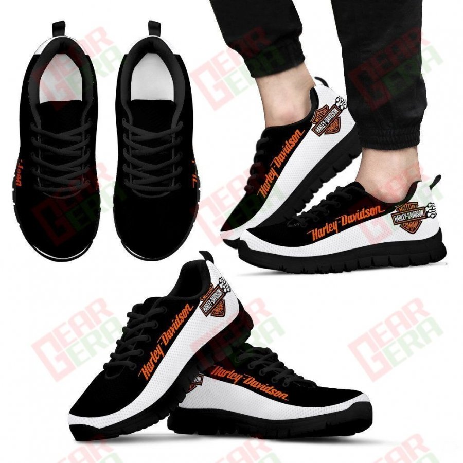 Harley Davidson Sneakers Mens Womens Motorcycle Lovers Custom Print Footwear Casual Riding Shoes GE191