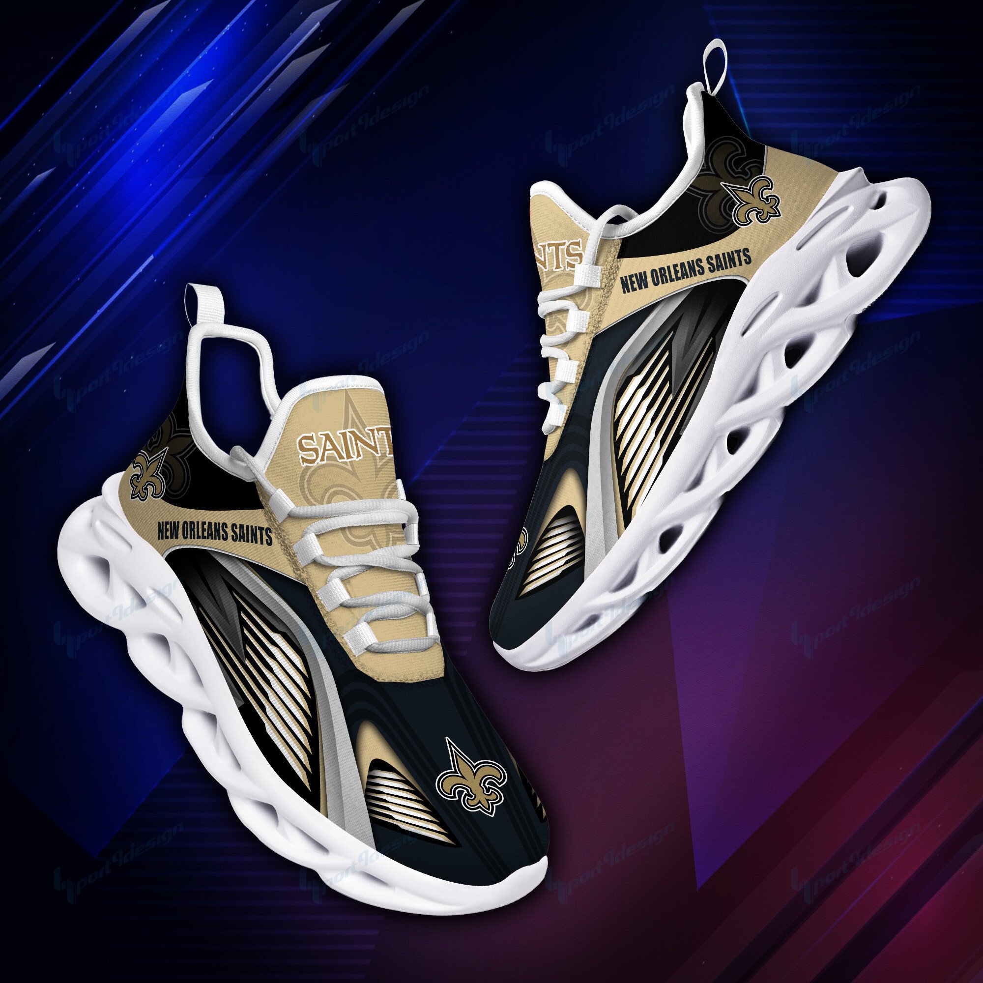 New Orleans Saints Yezy Running Sneakers Bb967