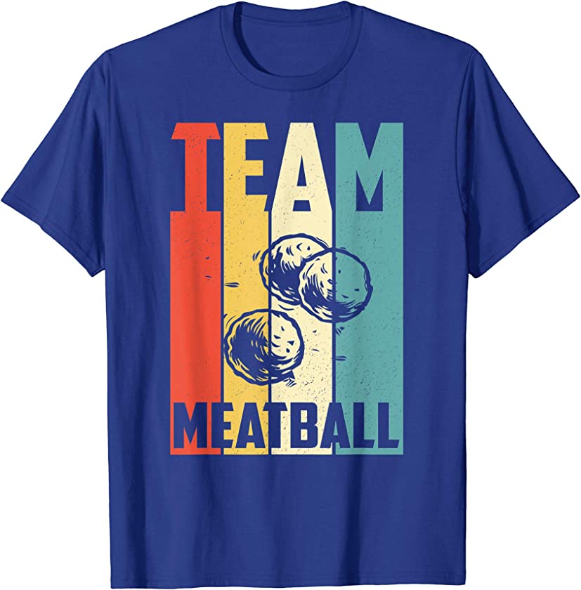 Vintage Retro Team Meatball – Funny Meatballs T-Shirt